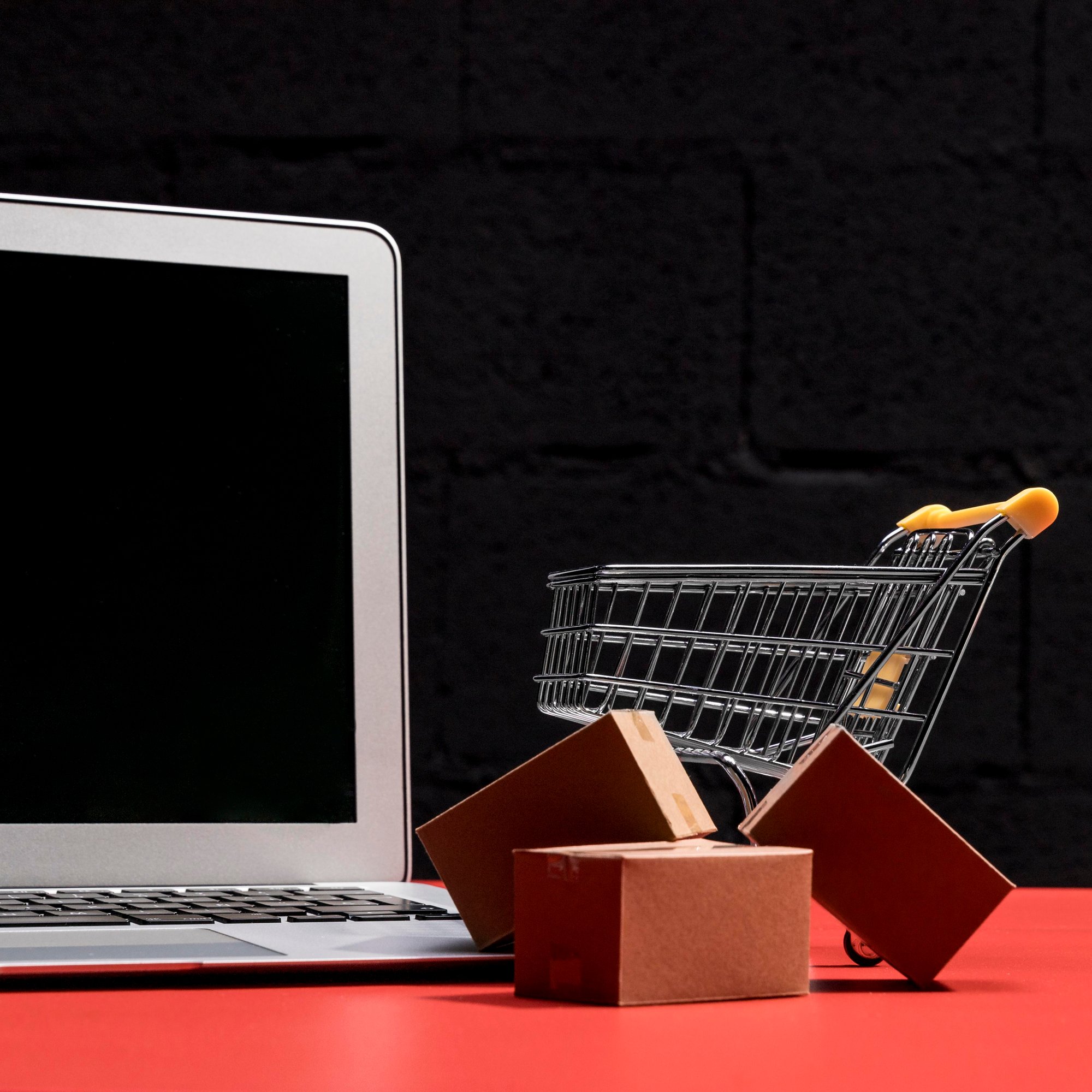 front-view-online-shopping-concept